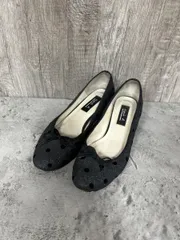 agnes b アニエスベー リボンモチーフラウンドトゥパンプス ローヒール パンプス size23.5/黒 ■■ レディースのサムネイル