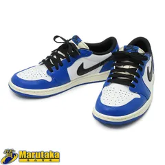 【ナイキ エア ジョーダン 1 ロー ゲームロイヤル】27.5cm CZ0790 美品 メンズスニーカー 白 黒 青 LOW NIKE Jordan Game Royal 中古 逸品質屋 丸高 甲子園店 人気 ブランド 71-0098