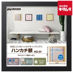 【新品】ハクバ HG-01 ハンカチ額 ブラック