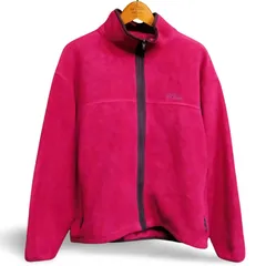 80's L.L.BEAN エルエルビーン フルジップフリース　ジャケット　ショッキングピンク　XL　Made in USA