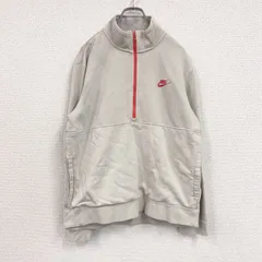 古着 used　NIKE　ナイキ　ハーフジップスウェット/トレーナー　ライトベージュ　Lサイズ