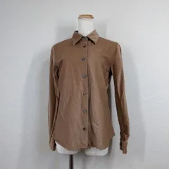 エディーバウアー コーデュロイシャツ M（日本L相当）茶 ブラウン コットン 長袖シャツ Eddie Bauer レディース 大人カジュアル