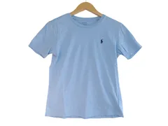 k03241007060　RALR LAUREN ラルフローレン　Sサイズ　水色×紺　　トップス　半袖Tシャツ　春夏
