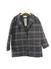 w03250807059　不明　Lサイズ　マルチカラー　　アウター　コートミディアム丈　秋冬