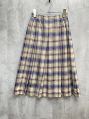 DAKS ダックス チェック柄 ひざ丈 プリーツ スカート ブラウン ■◇ レディース