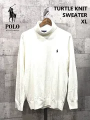 極美品 ポロラルフローレン 正規品 タートルネック ニット ホワイト XL POLO RALPHLAUREN 白 セーターのサムネイル