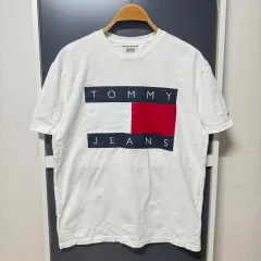 トミーヒルフィガー BIG フラグ 白 半袖 Tシャツ