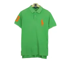 17810 ポロラルフローレン 半袖 カラーTシャツ 100 メンズ カジュアル Tシャツ ブランド古着