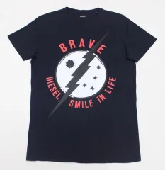 DIESEL メンズ 95 コットン ラウンドネック 半袖 Tシャツ 良し/C03