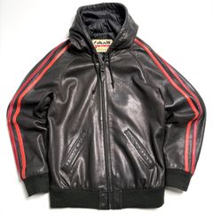 希少 schott トラックジャケット ラムレザー 羊革 ブラック L 黒