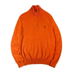 ポロ ハーフジップ ニット
