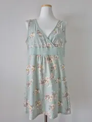 ヴィンテージ 森ガール ローラアシュレイ ノースリーブ ワンピース