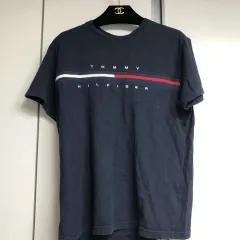 トミーヒルフィガー 半袖Tシャツ ネイビー M