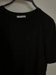 新作 ZARA(ザラ) メンズ 黒 無地 半袖Tシャツ マッスルフィット XL