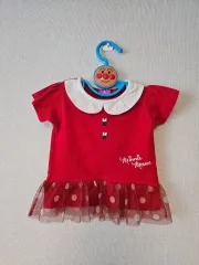 ミニーマウス 赤 ドット 赤ちゃん Tシャツ 90