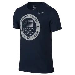 海外 M Nike(ナイキ） チーム USA オリンピック Tシャツ ネイビー 新品 エジプト人 生産