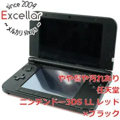 [bn:7] ニンテンドー3DS LL レッドXブラック　SPR-S-RKAA　本体のみ　本体・液晶画面いたみ