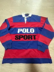 ポロ スポーツ スペルアウト 90s ヴィンテージ ラグビーシャツ