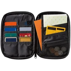 【新品】 丸辰(Marutatsu)通帳ケース 薄型 便利 コンパクト 多機能 貴重品ポーチ 通帳 カード 印鑑 おしゃれ フェイク レザー 革 1