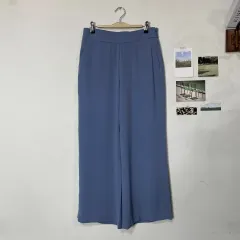 GEORGES RECH(ジョルジュ・レッシュ ) 青 ワイドパンツ 28 インチ