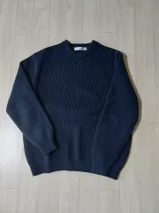 INTEMPOMOOD ハチ リブ編み ニット ネイビー Lサイズ