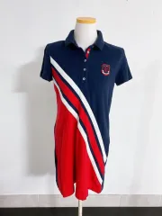 (本物) トミーヒルフィガーカラー半袖ワンピース (女性用) 90 )