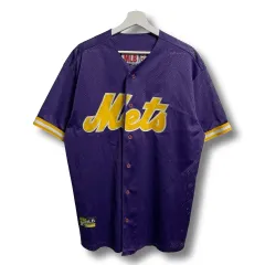 L MLB 00s ニューヨーク メッツ ベースボール メッシュ ジャージ