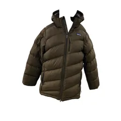 186005 現状品 patagonia パタゴニア ダウンジャケット L 12 68575FA11  ブラウン ボーイズ
