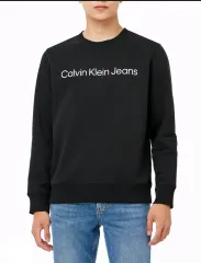 カルバン・クライン・ジーンズ 制度的 ロゴ 裏起毛 スウェット パーカー