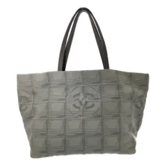 CHANEL シャネル ニュートラベルライン ココマーク トートバッグ ハンドバッグ グレー 【オールシーズン】【♀】【A】【レディース】★■608563【中古】