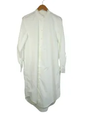 k03240909036　earth music&ecology　フリーサイズ　White　Lサイズ程度　ワンピース or ドレス　シャツワンピース　春夏