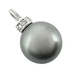 美品 ノーブランド  ペンダントトップ K18ホワイトゴールド/パール シルバー レディース 真珠【中古】【送料無料】