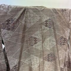 名古屋帯 なごや帯 八寸 クリーム色 金糸 花柄 帯 中古 リサイクル リユース  ポイント柄 普段着 お洒落着 紬 小紋 正絹 ハンドメイド 2159 名古屋帯 なごや帯 八寸 クリーム色 金糸 花柄 帯 中古 リサイクル