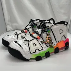 【中古】Nike Air More Uptempo 96 Ghost White/Blue/Orange Green サイズ27.5cm DV1233-111[91]
