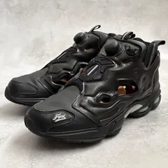 Reebok リーボック DV7676 インスタポンプフューリー スニーカー オールブラック ミレニアム レザー 26cm