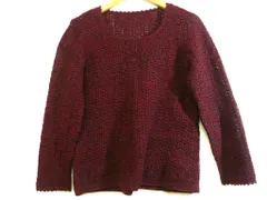 k04240903008　不明　サイズ表記無し　Red　　トップス　ニットorセーター　秋冬