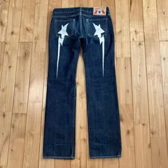 BAPE STA Denim Pants レディース XXSサイズ a bathing ape star BAPESTA デニム パンツ エイプ ベイプ アベイシングエイプ NIGO w45のサムネイル