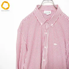 ラコステ LACOSTE 長袖シャツ ストライプ ワッペンロゴ スリムフィット メンズ [x966701]