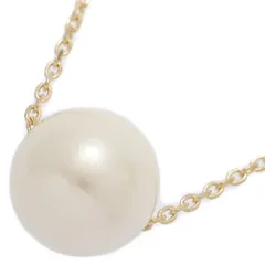 美品 1点モノ 8.2mm 1粒 アコヤ真珠  パール ネックレス ペンダント K10YG/416-2.1g イエローゴールド 【♀】【S】【レディース】★■606352【中古】