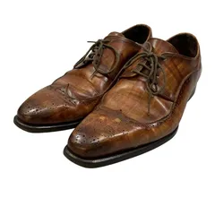 ロブス レザーシューズ セミブローグ 革 ブラウン【AFC8】