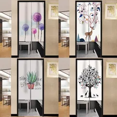 のれん 暖簾 間仕切り 目隠し ノレン 綿 ロング カーテン シンプル カジュアル おしゃれ かわいい ネイティブ 絵画 リビング 寝室 出入り口のサムネイル