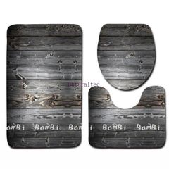 トイレマットセット トイレマット バスマット トイレフタカバー 3点 北欧 風水 白