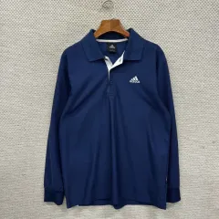 アディダス 刺繍 ロゴ 機能性 ポロシャツ 長袖 95 A07935