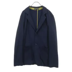 URBAN RESEARCH アーバンリサーチ ニット テーラードジャケット 40 ネイビー メンズ 古着