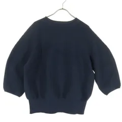 PLST プラステ 長袖 ニット Ｍ ネイビー レディース 古着