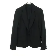 美品 theory セオリー 日本製 長袖 スーツジャケット 2 ブラック レディース 古着