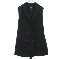 GAP ギャップ ノースリーブ ダブルボタン ノースリーブ ジャケット L ブラック ベスト レディース 古着のサムネイル