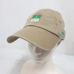 ニューエラ NEW ERA ロゴ刺繍 キャップ 帽子 ベージュ アジャスタブル