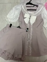 ノエミー 半袖 ラッフル セーラー ピンク セットアップ