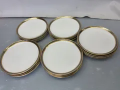 Noritake ノリタケ 金彩プレート　直径20センチ　中皿　25枚　業務用　ホテル　旅館　カフェ　b045